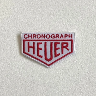 Image of Chronograph Heuer watches badge Iron Sew On Embroidered Patch