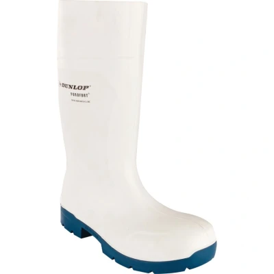 Image of Dunlop FoodPro Purofort Multigrip Safety Wellington Boot White UK 14 EU 49