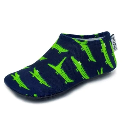 Image of Slipfree Non Slip Shoes for Girls and Boys. Light, Soft Comfortable, Unisex Kids Beach Water with Protective Sole, Ideal Holiday, Sports Home. Gator, Age 9 18 Months