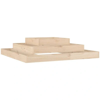 Image of vidaXL Planter 110x110x27 cm Solid Wood Pine