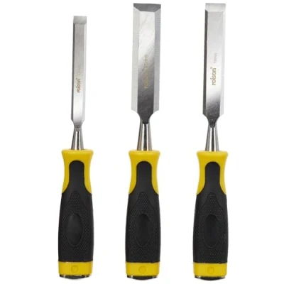 Image of Rolson 56105 3 pc Wood Chisel Set 12, 19 &amp; 25 mm