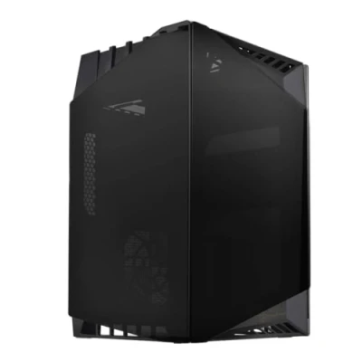 Image of SilverStone SST LD03B Lucid Mini Tower ITX Computer Case, Silent High Airflow Performance, 3x Tinted Tempered Glass