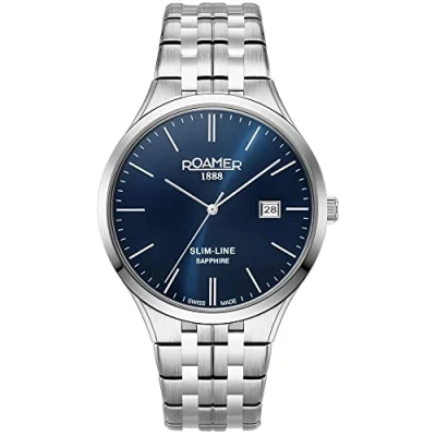 Image of Roamer Men Analogue Swiss Quartz Watch with Stainless Steel Strap 512833 41 45 20