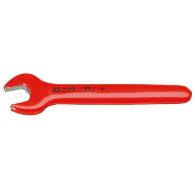 Image of Gedore VDE89415 15 mm VDE Single Open Ended Spanner Red