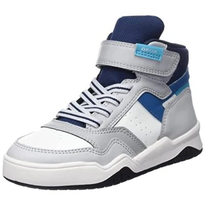 Image of Geox Boy&#039;s J Perth F Sneaker, Lt Grey Blue, 1