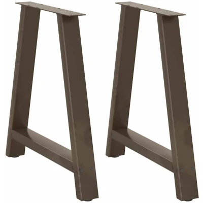 Image of vidaXL Dining Table Legs A Shaped 2 pcs 70x(72 73) cm Steel