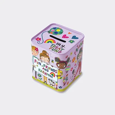 Image of Rachel Ellen Treat Fund Money Box, 92mm x 77mm 77mm, Multicoloured, One Size (MONBOX36)