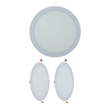 Image of TEKLED LED Round Recessed Ceiling Light Flat Panel Ultra Slim 300mm Downlight 24W 2400LM 3000K Warm White for Home Kitchen Office Shop Industrial Use 2 Pack [Energy Class F]