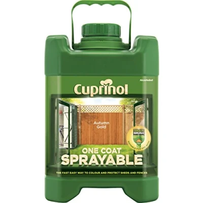 Image of Cuprinol 5L Spray Fence Treatment Autumn Gold
