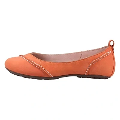 Image of Hush Puppies Women&#039;s Janessa Ballet Flat, Orange, 3 UK