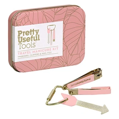 Image of Pretty Useful Tools Travel Manicure Kit Tweezers Clippers Nail File