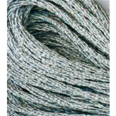 Image of DMC 317W E415 Light Effects Polyster Embroidery Floss, 8.7 Yard, Pewter