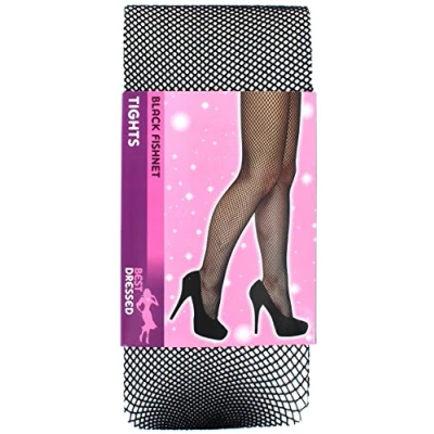 Image of HENBRANDT Adult Black Fishnet Fashion Tights Women’s Fancy Dress Costume Accessories for Halloween Costumes and Cosplay Net Women Fish Stockings Diamond Mesh Pantyhose