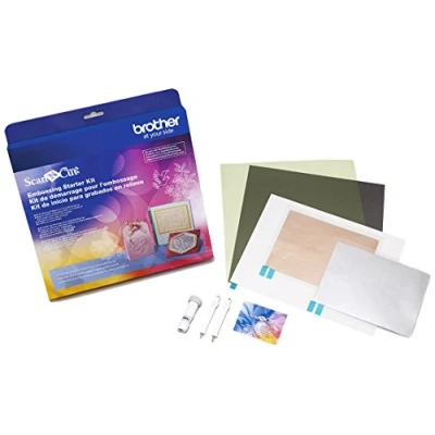Image of Brother Accessory Set, For Scanncut Diy Cutting Machine, Mat, Tools, Metal Sheets and 50 Embossing Patterns