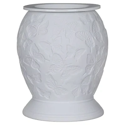 Image of The Leonardo Collection Desire Butterflies Design Ceramic Electric Lamp Wax Melt Oil Burner, Multicolor, Medium, JNS_478750