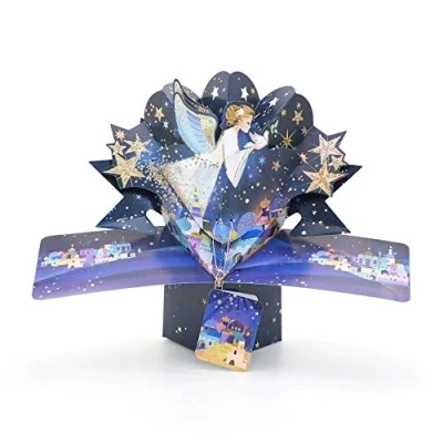 Image of Second Nature Pop Ups Angel &amp; Stars Up Card