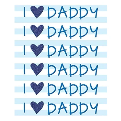 Image of Piccadilly Greetings Modern Birthday Card Daddy 8 x 6 inches