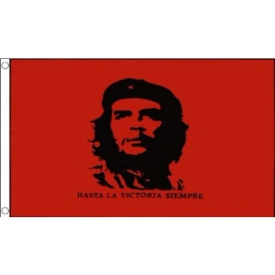 Image of 5ft x 3ft (150 90 cm) Che Guevara Revolutionary 100% Polyester Material Flag Banner Ideal For Club Party Decoration