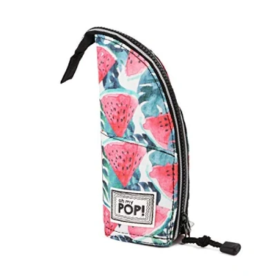 Image of Oh My Pop! Watermelon Vertical Pencil Case, Red, 9 x 21 cm
