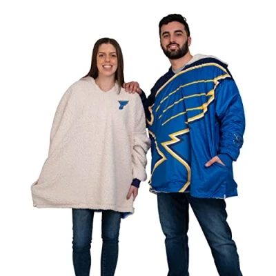Image of FOCO St Louis Blues NHL Reversible Colorblock Hoodeez