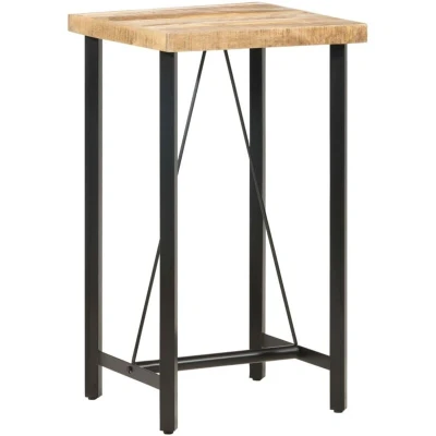 Image of vidaXL Bar Table 60x60x107 cm Rough Mango Wood