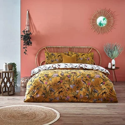 Image of furn. Wildlings Duvet Cover Set, Polycotton, Ochre, Single