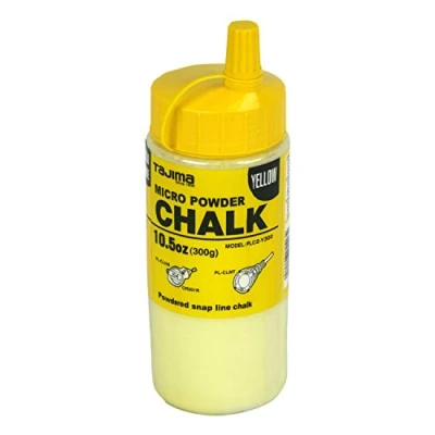 Image of Tajima Micro Chalk Yellow 10.5 oz (300g) Ultra Fine Snap Line with Durable Bottle &amp; Easy Fill Nozzle PLC2 Y300
