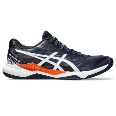 Image of Asics Geltactic 12 Volleyball shoes, Men&#039;s, Size: 8.5, Midnight/white Textile/synthetics