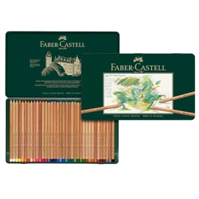 Image of Faber Castell PITT Pastel Pencils Tin Of 36