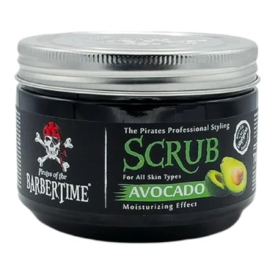 Image of Barbetime Body &amp; Face Scrub Avocado Butter for Silky Smooth Skin Exfoliates Restores Skin&#039;s 300ml