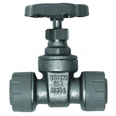 Image of Polyplumb 15mm Brass Gate Valve PB3115