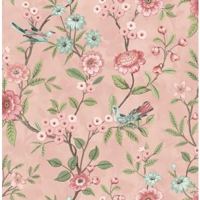 Image of Fine Decor FD43445 Eleanor Floral Wallpaper, Pink