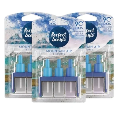 Image of Perfect Scents Air Freshener Refill 3 Pack Compatible with 3volution Mountain 20ml