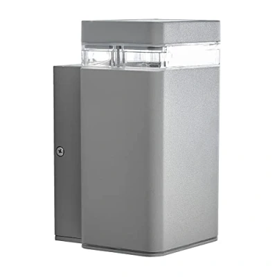 Image of Trueshopping Biard Grey Verticle Square Wall Light IP54 Waterproof Rated Modern Outside Ideal for Porch, Front Door, Patio &amp; Garden