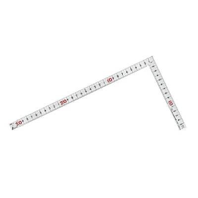 Image of Shinwa Sokutei Steel Square Silver 30cm (10647) (Japan Import)