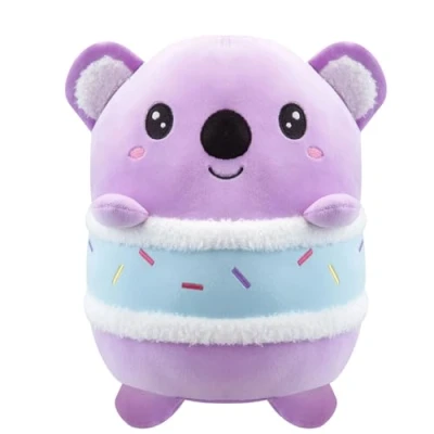 Image of VFM Koala S&#039;More Soft Toy Animal Food Plush Cuddly Marshmallow Fluffy Stuffed Cute Plushie, Gifts for Birthday, Valentine&#039;s Day Chirstmas 28cm Purple