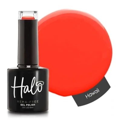 Image of Halo Gel Polish 8ml Hawaii. UV/LED Nail Polish, Long Lasting &amp; Easy To Apply. Soak Off Art Colours For Manicure Pedicure. Professional Home Use.