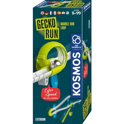 Image of KOSMOS 617295 Gecko Run Looping Extension INT/V6, Accessories for Cool Vertical Marble Runs, Includes Additional Track Elements, Children from 8 Years
