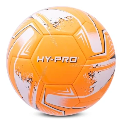 Image of Hy Pro Turbine Football Size 5 with PVC for Enhanced Grip Ideal Match Training &amp; Matches in All Weather Conditions, Orange