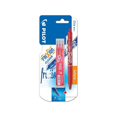 Image of Pilot Frixion Ball Temperature Responsive Rollerball Pens Medium Tip Pack of 3 red