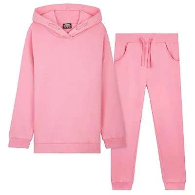 Image of CityComfort Tracksuit For Girls, Hoodies And Joggers Kids 3 14 Years (Pink, 7 8 Years)