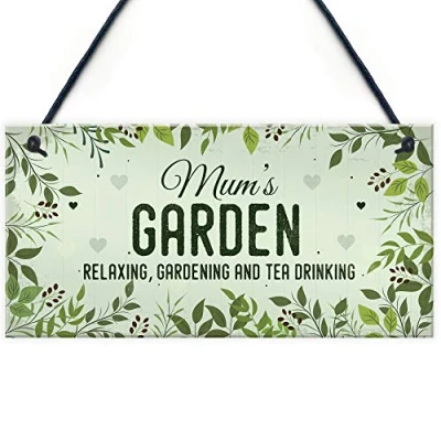 Image of RED OCEAN Any Name Garden Sign Personalised Hanging Plaque For Summer House Shed