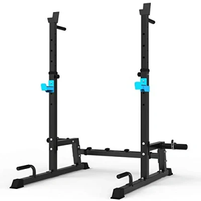 Image of Squat Rack Multi Function Barbell Height Adjustable Dip Stand Home Gym Weight Lifting Bench Press Station Push up Portable Strength Training Dumbbell
