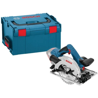 Image of Bosch Professional 18V System GKS 57 G Cordless Circular Saw (Saw Blade Diameter: 165 mm, Cutting Depth: excluding Batteries and Charger, in L BOXX)