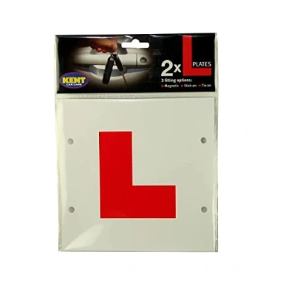 Image of Kent Car Care GKEL2000 L Plates Magnetic, Stick On/Tie On
