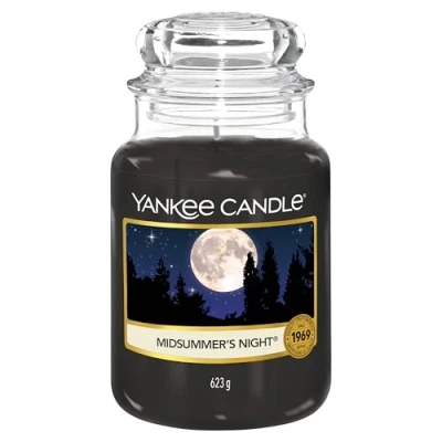 Image of Yankee Candle Scented Midsummer&#039;s Night Large Jar Long Burning Candles: up to 150 Hours Perfect Gifts for Women