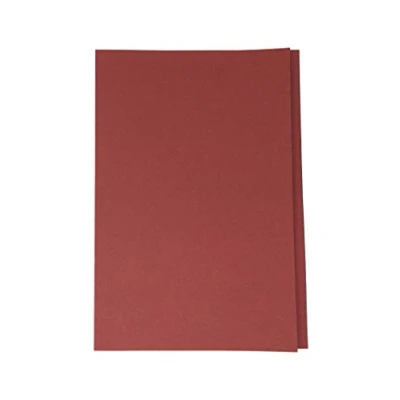 Image of ValueX Square Cut Folder Manilla Foolscap 180gsm Red (Pack 100)