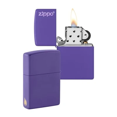 Image of Zippo Lighter, Purple Matte, One Size (49454 095114), Metal