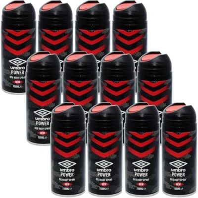 Image of Umbro Power Deodorant Body Spray 150ml (12 Pack) (With A FREE Fridge Magnet)