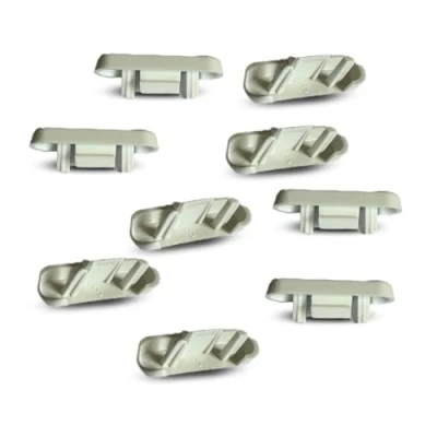 Image of Glazing Supplies Direct 100 x UPVC Drainage Caps Durable Weep Hole Covers, Replacement Drain for double glazed doors and windows, Hardwearing Materials ASA (Chartwell Green)
